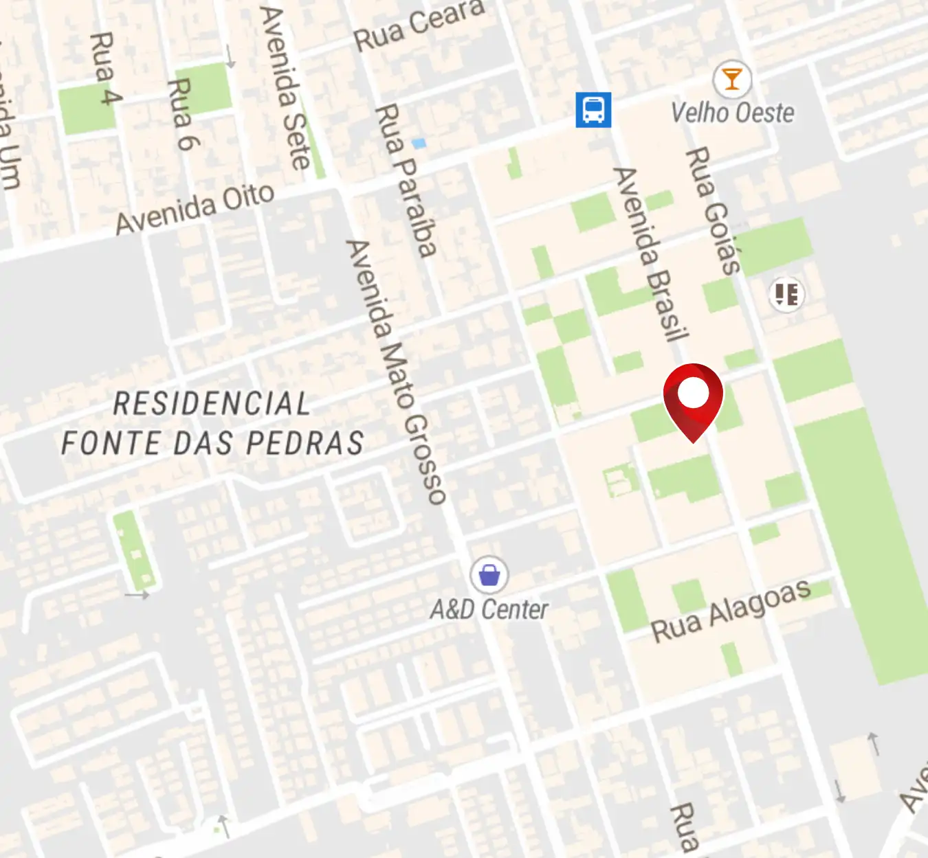 Localização da Alexia Clinic em São Luís - Maranhão: Avenida Brasil, 487, Centro